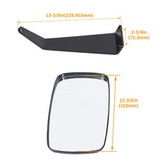 KOJEM Pair Value Mirrors Kit For JOHN DEERE 5000 & 6000 Series 5065E 6420 6520