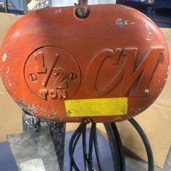 1/2Ton CM Lodestar Model F Electric Chain Hoist 16FPM 115V 1Ph