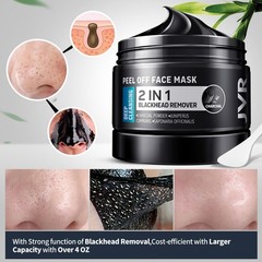 JVR Peel Off Face Mask, Blackhead Remover for Men, Charcoal, Deep Cleansing