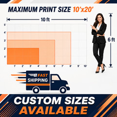 Custom Vinyl Banner Waterproof UV Resistant 13oz Heavy Duty Fast Shipping USA