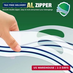 15 Gallon Large Storage Bags, 24″ x 24″ Clear Plastic Zipper Bags with Handle…
