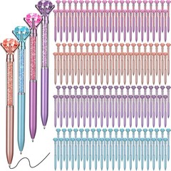 160 Pack Big Crystal Diamond Pens Cute Ballpoint Pens Retractable Ballpoint G…