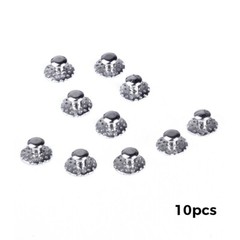 AZDENT Dental Orthodontic Lingual Buttons Bondable Round /Crimpable Hook Stops
