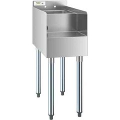23″W x 12″L Stainless Steel Restaurant Underbar Blender Station with Dump Sink