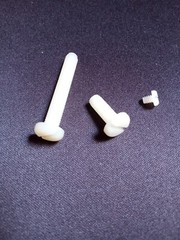 Nylon Plastic Slotted Pan Head Machine Screws Packs of 25