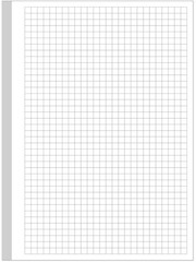 A5 Unpunched Grid Refill Paper – Graph 5.8″ x 8.3″, Blue,Clear,White
