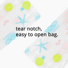 4CustomPrint Open Top Mylar Bags Heat Sealable Cute Stick Pouch for Samples