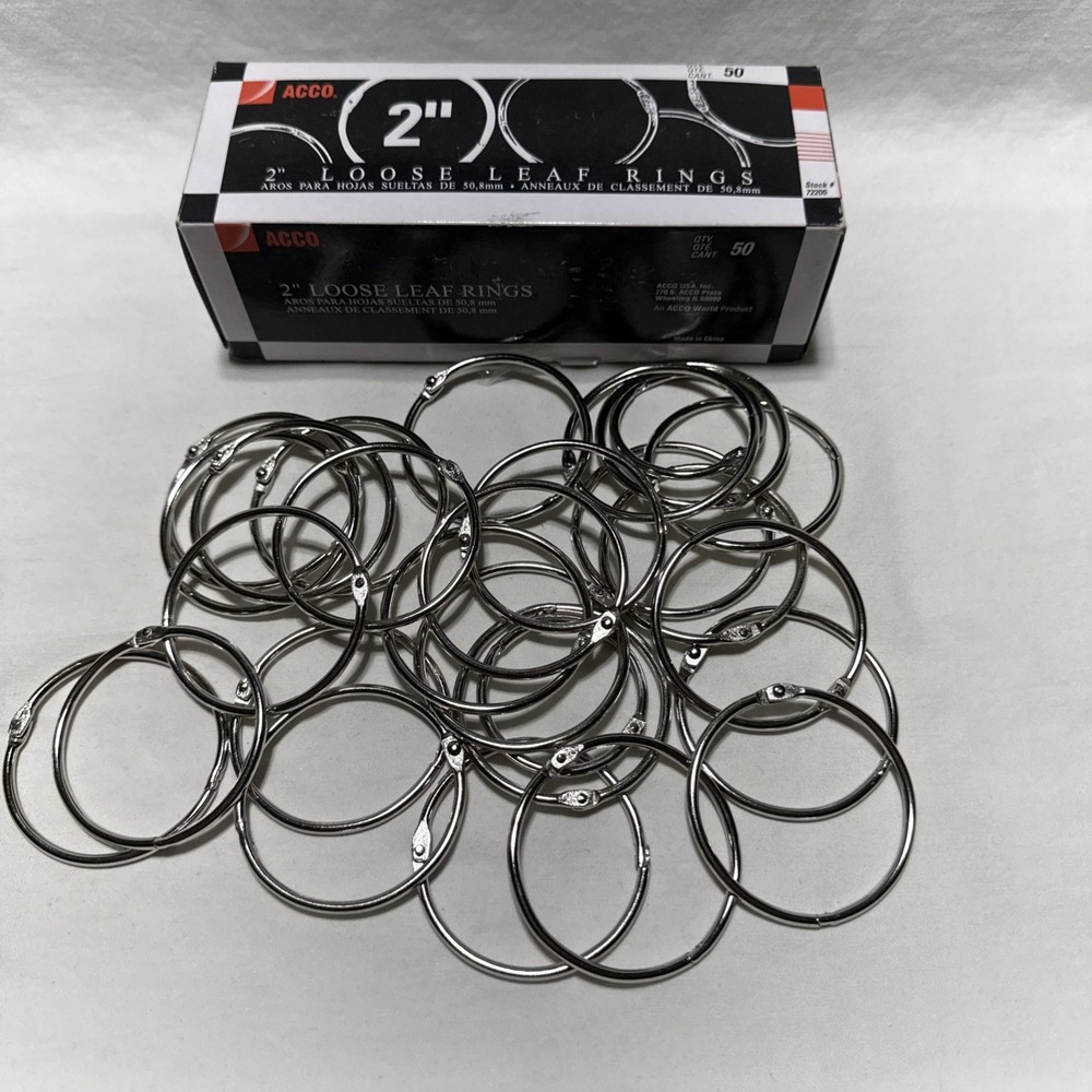 Acco Brands ACC72205 Ring Binder – 28 Total Rings – Open Box – Some Used