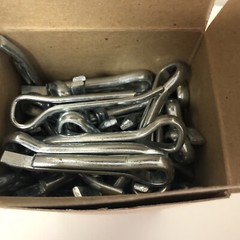 CASE OF 1000 Heavy Duty 5/16″ x 2″ Large Cotter Pins STEEL ZINC!
