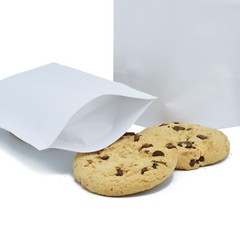 100pcs New Rounded Corner White Kraft Stand Up QuickQlick™ Bags Different Sizes