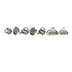 Dental Orthodontic Self Ligating Brackets Damon Q Clear Ceramic Metal Roth MBT