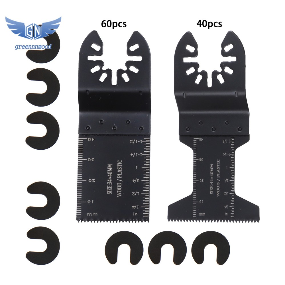 100Pcs Universal Oscillating Saw Blades Quick Release Multi Tool Blades Kits