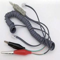 Grey Telephone Phone Butt Test Tester Cable Set Tool Line FaultP7R2