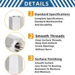 M2 M3 M4 M5 M6 Spacer Female Thread Pillar Hexagonal Aluminium Stud Standoff Hex