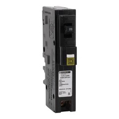10 PACK Square D Homeline 1 Pole 20A 120VAC Mini Circuit Breaker – HOM120PCAFI