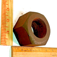 (1) 1 7/8″-10 Hex Nut Steel Plain FINE THREAD 1 7/8-10 1.87″ HEX NUT (2.76×1.74)