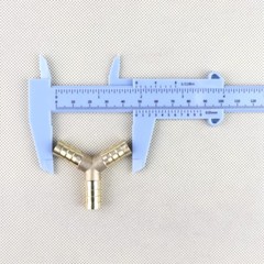 3Pcs 3/8″ Y-3 Way Brass Hose Barb Fitting Pipe Tubing Splicer Fuel Water Gas Air