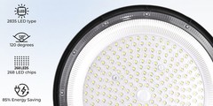 2 Pack 500W UFO LED High Bay Light Shop Industrial Commercial Factory Warehouse