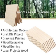 15 Pack Basswood Sheets for Crafts 12x18x1/8 Inch 3mm 12 x 18 x 1/8 inches