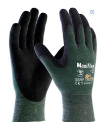 3 PR 34-844 MaxiFlex Nitrile Grip Foam Coated PROTECTIVE WORK GLOVES