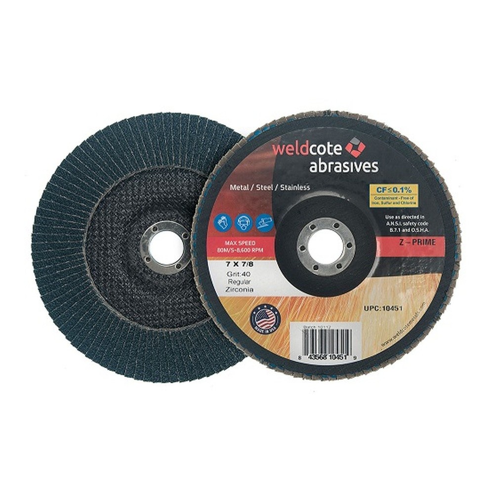 Weldcote 10453 – 7 x 7/8 Z-PRIME Reg 80G – 10EA