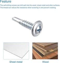 Modified Truss Head #10 x 4″ Self-Drilling K-Lath Tek Screws 3pt (2000)