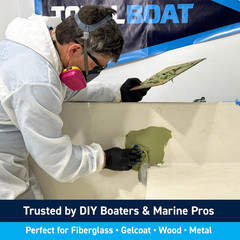 Totalfair Marine Epoxy Fairing Compound for Fiberglass, Wood, Aluminum and Steel