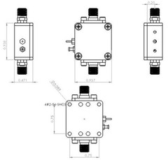 Frequency Divider/Prescaler Div. by 2 (DC~18 GHz) Wide Voltage FD2DC18GR