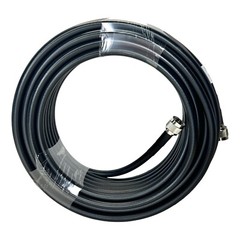 GEMEK 50ft N Male to N Cable, Low Loss S-MR400 Extension 50 ft, Black