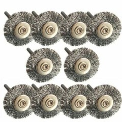 20Pcs Stainless Steel Wire Brush For Dremel Rotary Grinder Removal Wheel Tool US