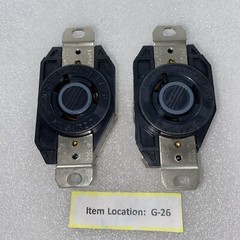 LEVITON 2-P, 3-W SINGLE LOCK RECEPTACLE 2330 20A-277V AC/VCA L7-20 (7 new + 2)