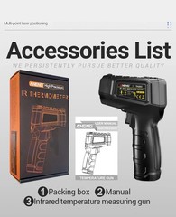 Infrared Thermometer LCD Digital Non-contact Laser IR Temperature Gun Temp Meter