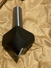 AMANA TOOL RC-1102 90° V-Groove CNC Insert Router Bit 1/2in Shank x 1-1/2in D V1