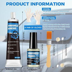 Polyurethane Windshield Adhesive, Windshield Primer Car Window Sealant Quick Cur