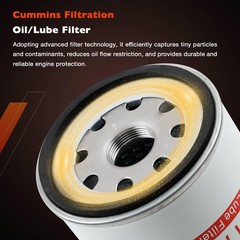 D12 D13 Oil Change Kit- Oil, Fuel & Water Separator Filter, 21707133 (x2),…