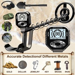 Detector De Metales Oro y Plata LCD Display Deep Ground Gold Finder Waterproof