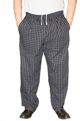 Men’s Ultimate Baggy Chef Pant 100% Cotton Navy Matrix XS, S, M, L, XL, 2X, 3X,