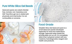 5 Gram Food Safe Desiccant Packs, Silica Gel Packets, Silica Moisture Absorbers