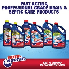 Roto-Rooter Build-Up Remover Drain Cleaner, 64 Fl Oz (Pack of 1), Blue/Green