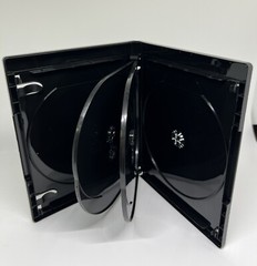 2 PCS NEW 15mm 4K ULTRA HD BLACK 6-DISC CASE, BOOKLET CLIPS, PS6-15MM UHD