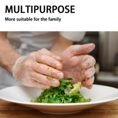 Clear Vinyl Gloves Disposable Plastic Food Safe Prep Cooking Latex Powder Free