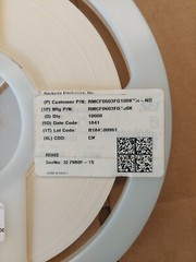 lot of 5 surface mount 0603 resistor reels, various values