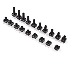 6x6mm Tactile Tact Push Button Switch 4 Pin DIP Through Hole SPST PCB Miniature