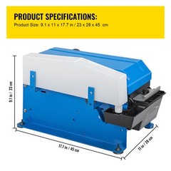 VEVOR Semi-Automatic Water Tape Dispenser Gum FX-800 Carbon Steel Adjustable