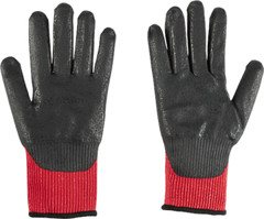 Milwaukee 48-22-8933B Cut Level A3 Nitrile Dipped Gloves, Touchscreen, S-2XL