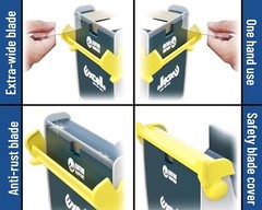 Excell Heavy Duty Steel Desk Tape Dispenser (3″ Wide) Padded Foam Base