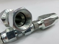 2 Hydraulic Hose Repair Kits – 1/2 ID 2-Wire Hose Reusable Field Repair Fitting