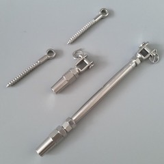T316 Stainless Steel 1/8″ Cable Railing Kit.Tensioner Quick Installation