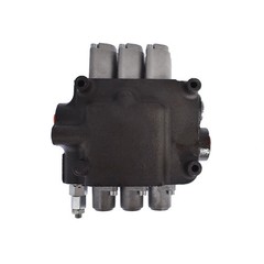 Hydraulic Monoblock Double Acting Control Valve, 3 Spool，21 GPM, SAE Ports