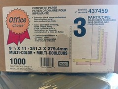 Continuous 3 Part Computer Paper 9.5″x11″ Carbonless